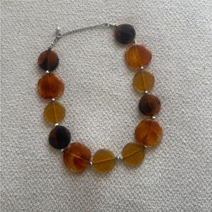 Neutral Tone Disc Necklace